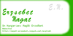 erzsebet magat business card
