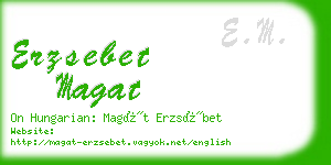 erzsebet magat business card